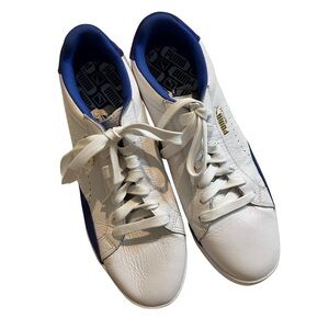 PUMA Women's Match Lo Basic Sports Tennis Shoes Royal Blue White Size 11